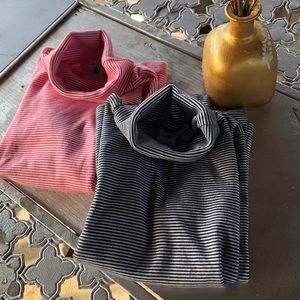 Lands End High Neck Girls Long Sleeve Shirts